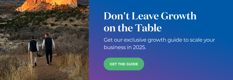 A growth guide, which includes tips for financial advisor social media marketing strategies