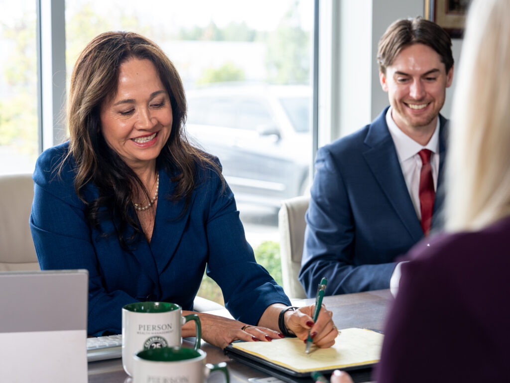 Financial Advisor at a meeting